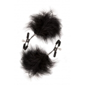 Зажимы для сосков с пухом FEATHERED NIPPLE CLAMPS - Blush Novelties - купить с доставкой в Орске