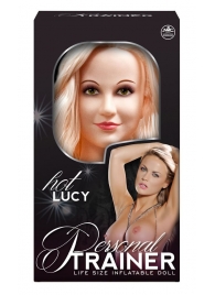Надувная кукла с вибрацией и 2 любовными отверстиями Hot Lucy Lifesize Love Doll - NMC - в Орске купить с доставкой