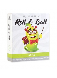 Стимулирующий презерватив-насадка Roll   Ball Apple - Sitabella - купить с доставкой в Орске