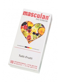 Жёлтые презервативы Masculan Ultra Tutti-Frutti с фруктовым ароматом - 10 шт. - Masculan - купить с доставкой в Орске