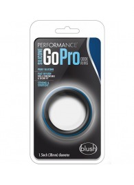 Черно-синее эрекционное кольцо Silicone Go Pro Cock Ring - Blush Novelties - в Орске купить с доставкой