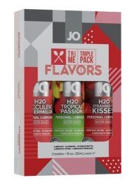 Подарочный набор ароматизированных лубрикантов Tri-Me Triple Pack Flavors - System JO - купить с доставкой в Орске