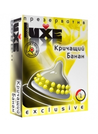 Презерватив LUXE  Exclusive  Кричащий банан  - 1 шт. - Luxe - купить с доставкой в Орске