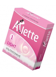 Ультратонкие презервативы Arlette Light - 3 шт. - Arlette - купить с доставкой в Орске