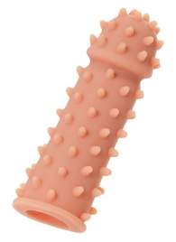 Телесная реалистичная насадка KOKOS Extreme Sleeve 03 с дополнительной стимуляцией - 12,7 см. - KOKOS - в Орске купить с доставкой