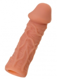 Телесная реалистичная насадка KOKOS Extreme Sleeve 05 с дополнительной стимуляцией - 12,7 см. - KOKOS - в Орске купить с доставкой