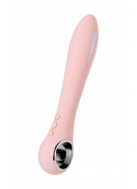 Розовый силиконовый вибратор с электростимуляцией GALVANI VIBE - 21 см. - ToyFa - купить с доставкой в Орске