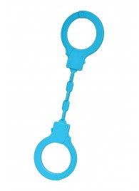 Голубые силиконовые наручники A-Toys без ключа - A-toys - купить с доставкой в Орске