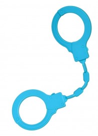 Голубые силиконовые наручники A-Toys без ключа - A-toys - купить с доставкой в Орске