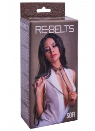 Коричневый поводок и чокер с кольцом Sofi - Rebelts - купить с доставкой в Орске