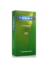 Текстурированные презервативы Torex  С точками  - 12 шт. - Torex - купить с доставкой в Орске