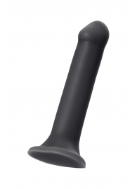 Черный фаллос на присоске Silicone Bendable Dildo XL - 20 см. - Strap-on-me - купить с доставкой в Орске