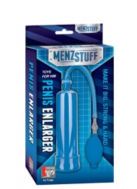 Синяя вакуумная помпа MENZSTUFF PENIS ENLARGER - Dream Toys - в Орске купить с доставкой