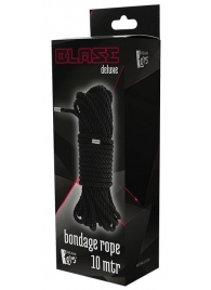 Черная веревка для бондажа BONDAGE ROPE - 10 м. - Dream Toys - купить с доставкой в Орске