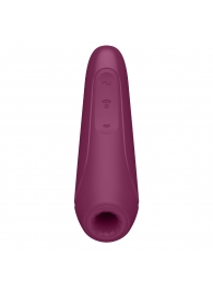 Бордовый вакуум-волновой стимулятор Satisfyer Curvy 1+ - Satisfyer