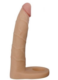 Телесная насадка-фаллоимитатор для двойного проникновения - 17 см. - Lovetoy - купить с доставкой в Орске