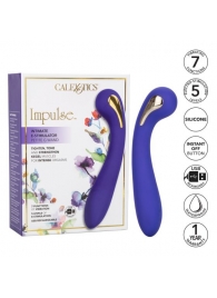 Фиолетовый вибромассажер с электростимуляцией Intimate Estim Petite G Wand - 19 см. - California Exotic Novelties - купить с доставкой в Орске