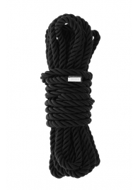 Черная веревка для шибари DELUXE BONDAGE ROPE - 5 м. - Dream Toys - купить с доставкой в Орске