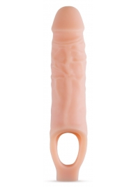 Телесный реалистичный фаллоудлинитель 9 Inch Silicone Cock Sheath Penis Extender - 22,86 см. - Blush Novelties - в Орске купить с доставкой