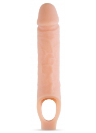 Телесный реалистичный фаллоудлинитель 10 Inch Silicone Cock Sheath Penis Extender - 25,4 см. - Blush Novelties - в Орске купить с доставкой