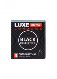 Черные презервативы LUXE Royal Black Collection - 3 шт. - Luxe - купить с доставкой в Орске