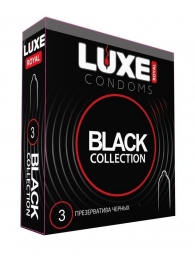 Черные презервативы LUXE Royal Black Collection - 3 шт. - Luxe - купить с доставкой в Орске