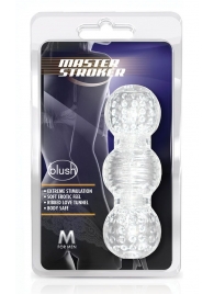 Прозрачный фигурный мастурбатор Master Stroker - Blush Novelties - в Орске купить с доставкой