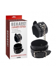 Черные наручники Be good Wrist Cuffs - Chisa - купить с доставкой в Орске