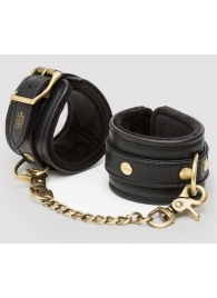 Черные наручники Bound to You Faux Leather Wrist Cuffs - Fifty Shades of Grey - купить с доставкой в Орске