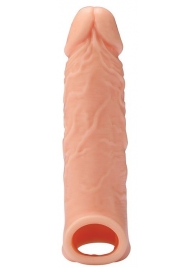 Телесная насадка EXTENDER WITH BALL STRAP 6.5 - 17 см. - Dream Toys - в Орске купить с доставкой