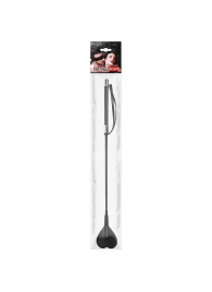 Черный стек с наконечником-сердечком - 54 см. - Notabu - купить с доставкой в Орске Черный стек с наконечником-сердечком - 54 см. - Notabu - купить с доставкой в Орске