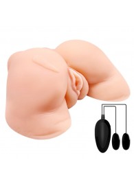 Телесная вибровагина Julie с 2 рабочими отверстиями - Baile - в Орске купить с доставкой