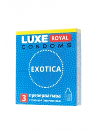 Текстурированные презервативы LUXE Royal Exotica - 3 шт. - Luxe - купить с доставкой в Орске