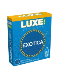 Текстурированные презервативы LUXE Royal Exotica - 3 шт. - Luxe - купить с доставкой в Орске