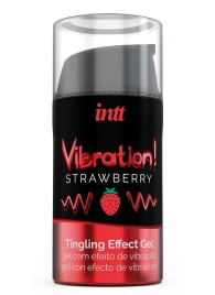 Жидкий интимный гель с эффектом вибрации Vibration! Strawberry - 15 мл. - INTT - купить с доставкой в Орске