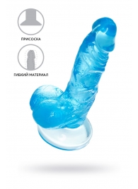 Голубой реалистичный фаллоимитатор Indy - 15,8 см. - A-toys купить с доставкой в интернет-магазине Orgasmix в Орске Голубой реалистичный фаллоимитатор Indy - 15,8 см. - A-toys