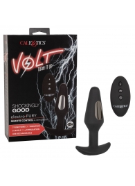 Черная анальная пробка с электростимуляцией Volt Electro-Fury - 12,75 см. - California Exotic Novelties - купить с доставкой в Орске