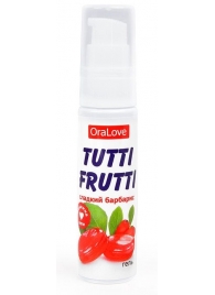 Гель-смазка Tutti-frutti со вкусом барбариса - 30 гр. - Биоритм - купить с доставкой в Орске