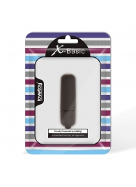 Черная вибропуля X-Basic Bullet Mini One Speed - 5,9 см. - Lovetoy