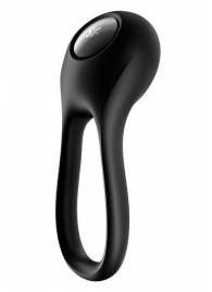 Черное эрекционное виброкольцо Majestic Duo - Satisfyer - в Орске купить с доставкой