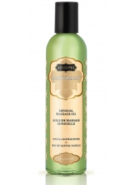 Массажное масло Naturals Vanilla Sandalwood с ароматом ванили и сандала - 236 мл. - Kama Sutra - купить с доставкой в Орске