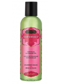 Массажное масло Naturals Strawberry Dreams с ароматом клубники - 59 мл. - Kama Sutra - купить с доставкой в Орске