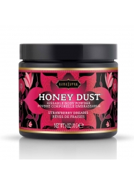 Пудра для тела Honey Dust Body Powder с ароматом клубники - 170 гр. - Kama Sutra - купить с доставкой в Орске