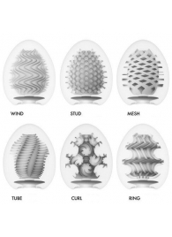 Набор из 6 мастурбаторов Tenga EGG IV с различным рельефом - Tenga - в Орске купить с доставкой