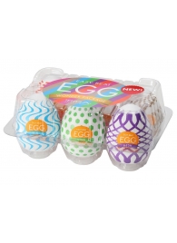 Набор из 6 мастурбаторов Tenga EGG IV с различным рельефом - Tenga - в Орске купить с доставкой