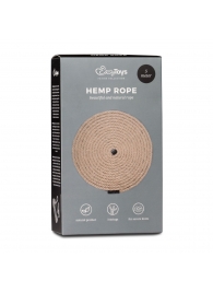 Пеньковая веревка для связывания Hemp Rope - 5 м. - Easy toys - купить с доставкой в Орске