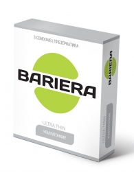 Ультратонкие презервативы Bariera Ultra Thin - 3 шт. - Bariera - купить с доставкой в Орске