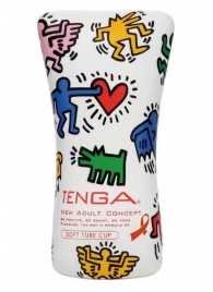 Мастурбатор-туба Keith Haring Soft Tube CUP - Tenga - в Орске купить с доставкой