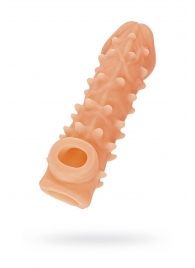 Телесная закрытая насадка с пупырышками Cock Sleeve Size S - 13,8 см. - KOKOS - в Орске купить с доставкой