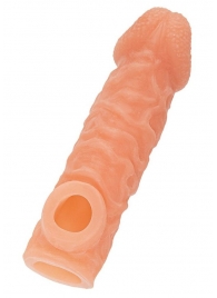 Телесная закрытая насадка с шершавой головкой Cock Sleeve Size S - 13,8 см. - KOKOS - в Орске купить с доставкой